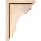 Ekena Millwork Pescadero Smooth Corbel w/Backplate, Douglas Fir, 7 1/2"W x 10"D x 14"H COR08X10X14PEC01SDF - alternate 4